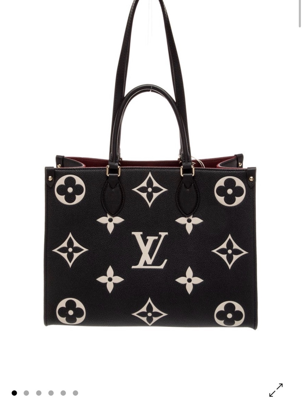 Louis Vuitton Black and White Monogram Tote